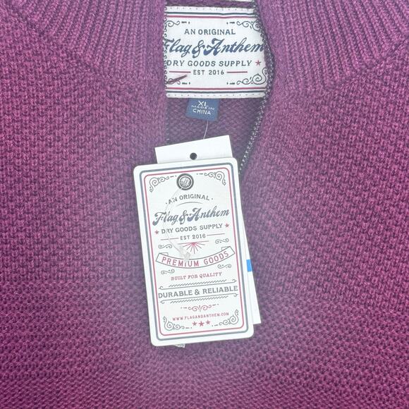 NWT Flag & Anthem Men's Henryville 1/4 Zip Pullover Size X-Large - Picture 4 of 4